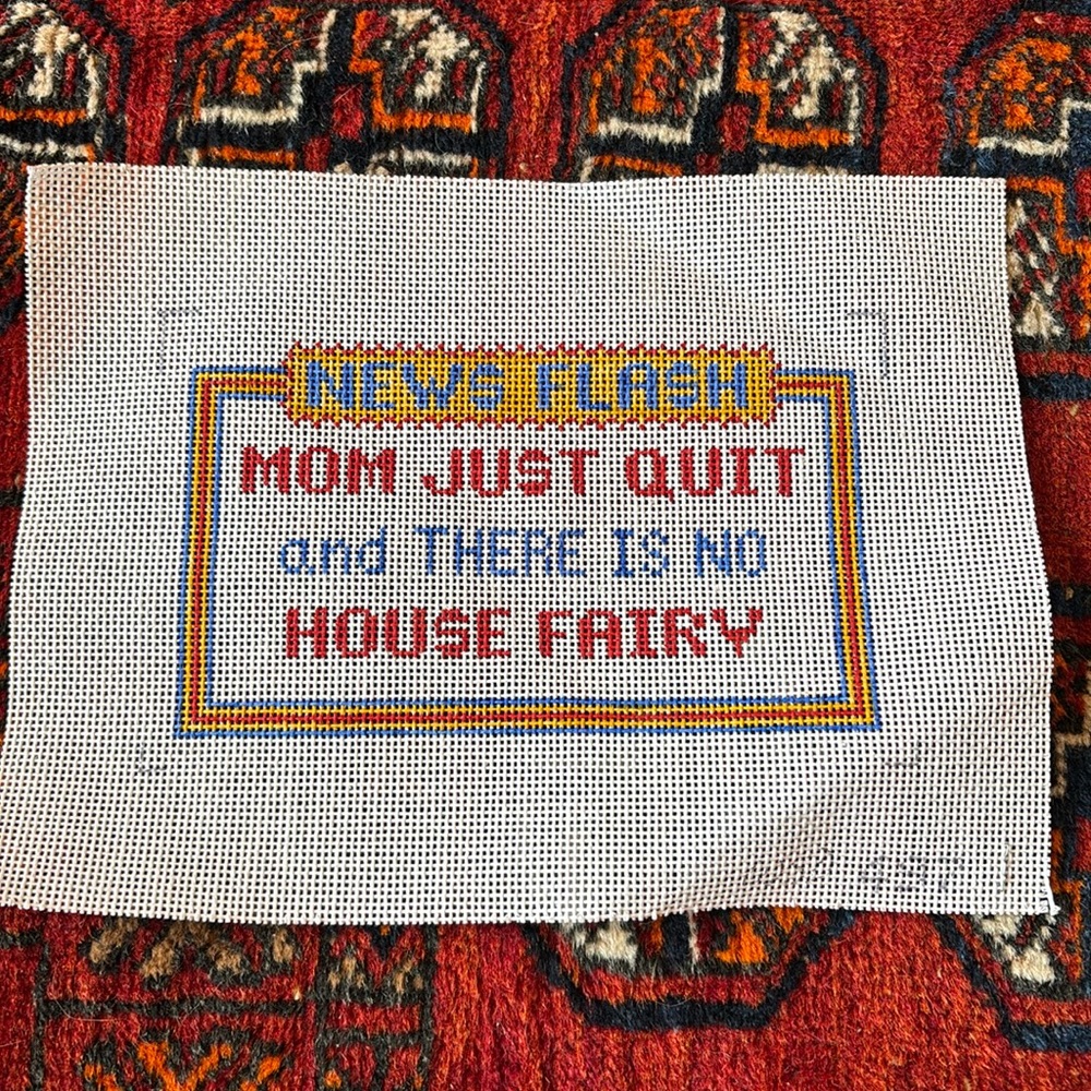 Hand painted Needlepoint Canvas